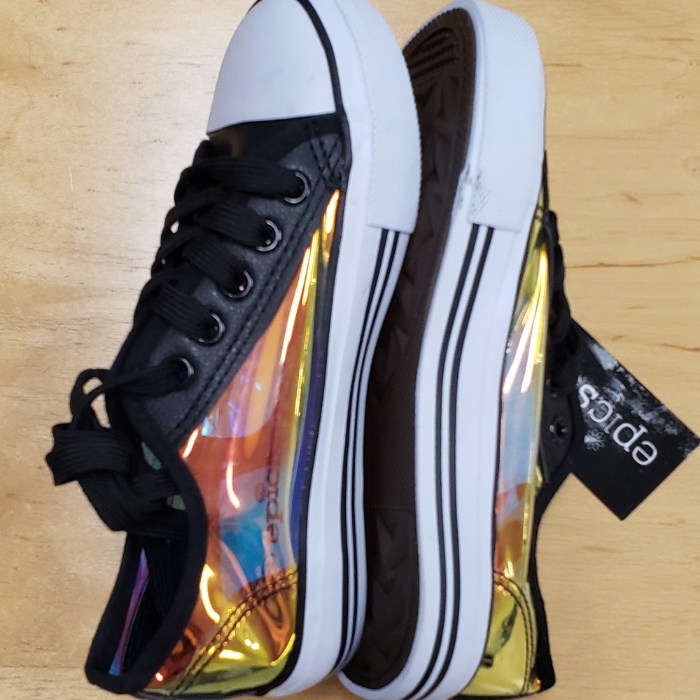 Lustrous Halogram Clear Sneaker for Girls